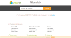 Desktop Screenshot of help.shoptet.cz